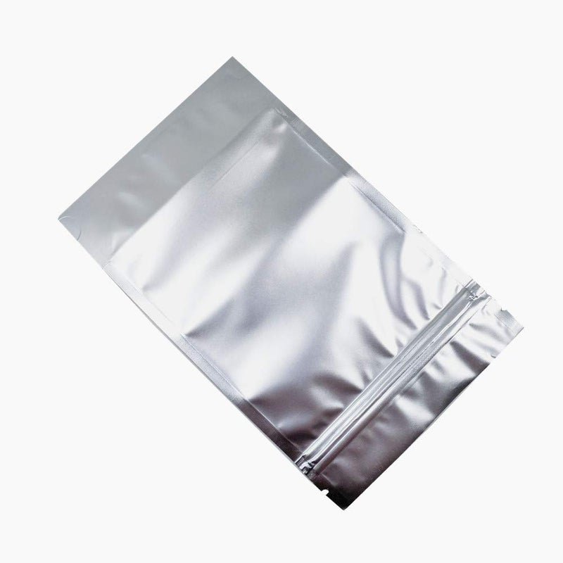 FERENLI 50 Pieces Aluminum Foil Mylar Zipper Lock Bags Plastic Heat Sealable Stand Up Food Storage Bag Coffee for Zip Packing Lock Pouch for Sample Reusable 4.7x7.9 inch - Image 4